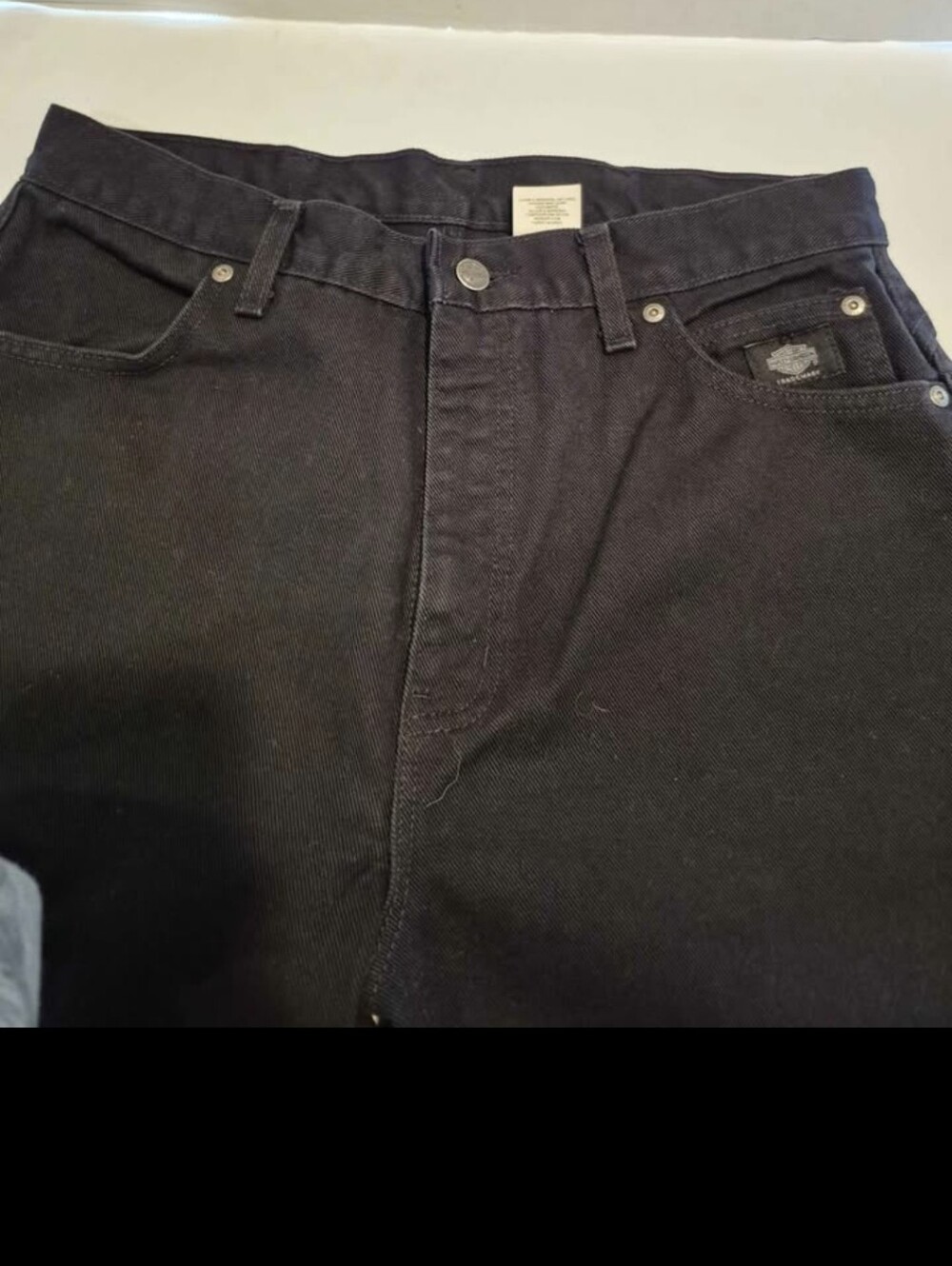 Women's size 14 Black Denim Harley- Davidson Jeans